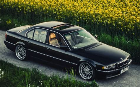Download Wallpapers Bmw 7 Series 4k 740ia Stance E38 Tuning Black