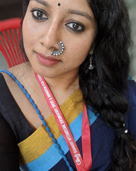 Onlineilkalsaree ️ Aadyaaoriginals Nosepin Desi Beauty Indian