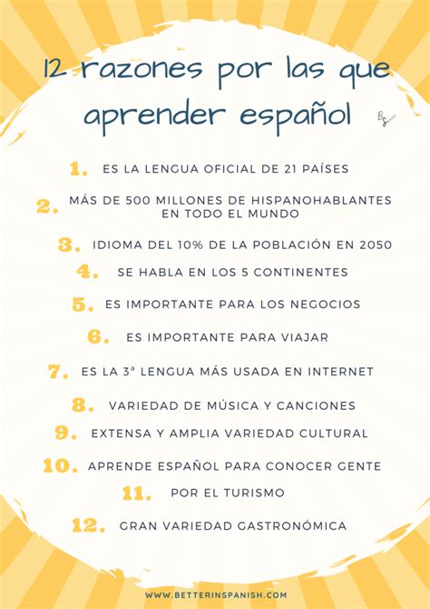 12 Razones Por Las Que Aprender Español Better In Spanish