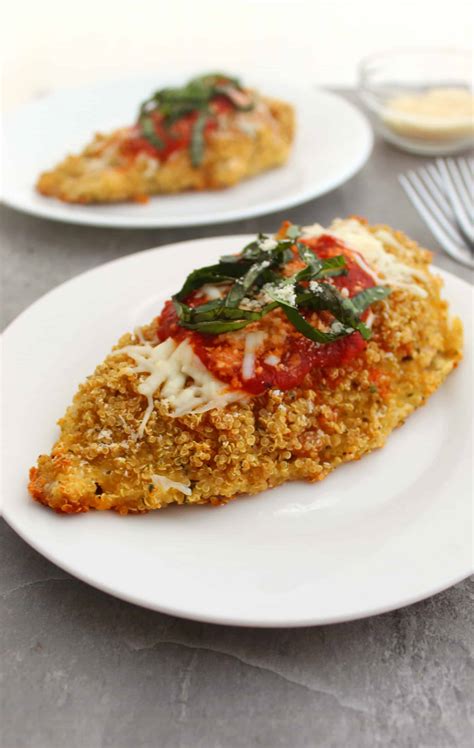 A rich, cheesy breading locks in this chicken's natural juices, making it moist and tempting every time. Gluten Free Chicken Parmesan Recipe - Lady and the Blog