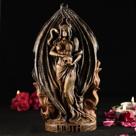Lilith Goddess Statue Lilith Statue Inanna Witches Decor Etsy