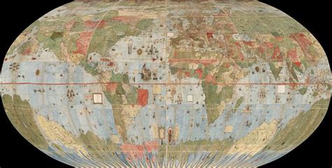 Urbano Montes Massive Map Of The Earth 1587 Ancient Maps Early