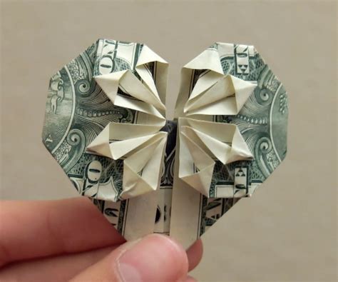 Diy Origami Money Heart Diy Origami Heart Diy Money Origami