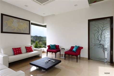 residential bungalow modern living room  na architects modern homify
