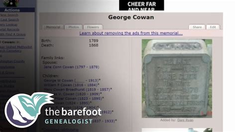 Find A Grave Linking Families Ancestry Youtube