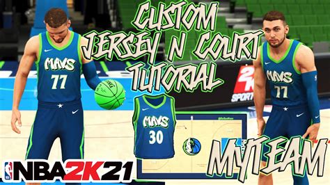Dallas Mavericks Custom Jersey Court Tutorial Mavs City Uniform