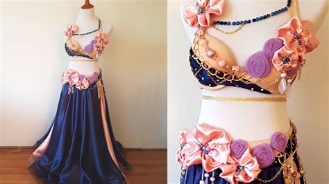 Check spelling or type a new query. Time Lapse: 40 hrs of work in 3 mins - Pink & Navy Floral Belly Dance Costume - SPARKLY BELLY