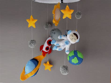Home D Cor Home Living Baby Shower Gift Planets Mobile For Space Themed Nursery Galaxy Mobile