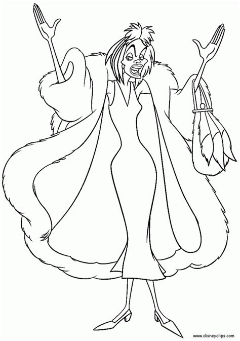 Check out our free printable cars 3 coloring pages. Cruella Deville Coloring Pages - Coloring Home