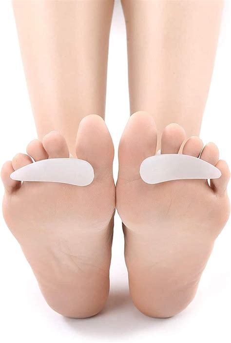 Pair Pcs Gel Hammer Toe Crest Pads Right And Left Soft Silicone