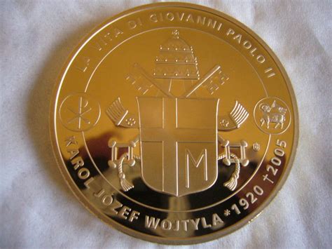 Vatican Prestige Specimen Set 24k Gold Plated 2 Medals Vatican