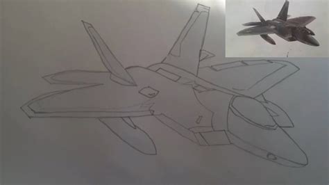 How To Draw An F 22 Raptor At How To Draw