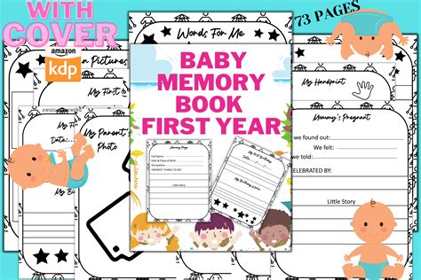 Baby Memory Book First Year With Cover Graphic By Funnyarti · Creative