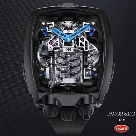 Two turbochargers (down from four in the actual chiron engine) on the side of the engine block spin while the engine runs, adding to the visual impact. Jacob & Co. Launch New Bugatti Chiron Tourbillon, Sporting ...