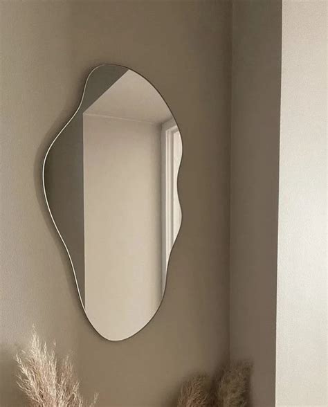 Asymmetric Mirror Irregular Mirror Design Decorative Aesthetic Etsy