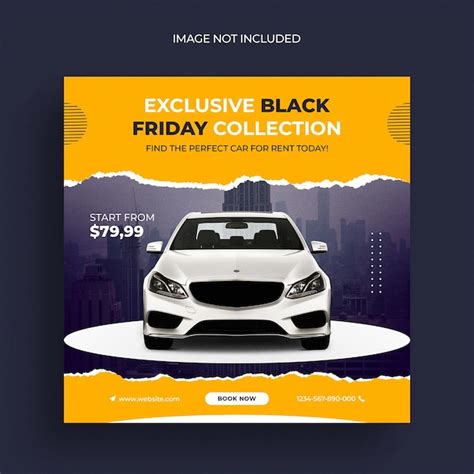 Premium Psd Black Friday Car Sale Social Media Post Banner Template