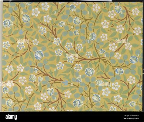 Wallpaper Sample Book 1 William Morris And Company Page048 Stock