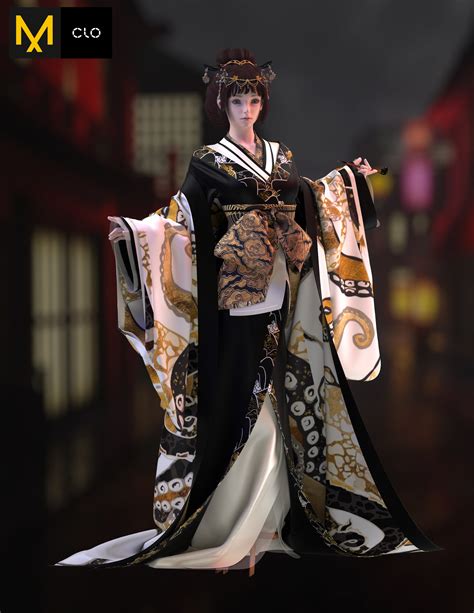 Artstation Geisha Kimono Outfit