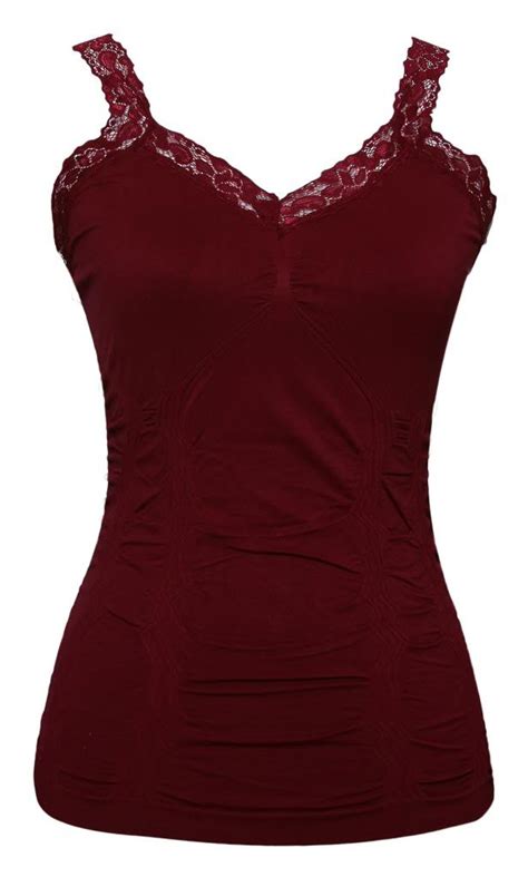 Womens Lace Trim Camisoles Gravity Trading