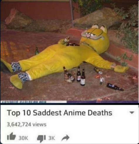 Top 10 Saddest Anime Deaths Top 10 Anime List Parodies