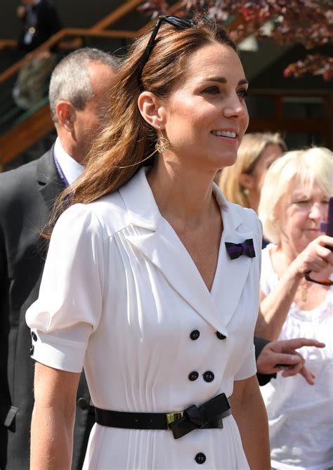 Kate Middleton White Dress At Wimbledon 2019 Popsugar Fashion Uk Photo 12