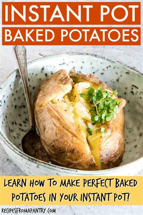 As an amazon associate, we earn from qualifying purchases. Perfect Instant Pot Baked Potatoes - Recipes From A Pantry