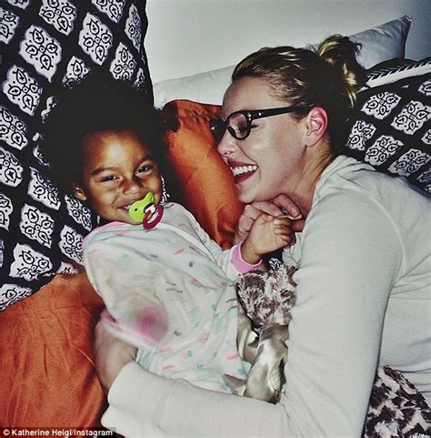 Katherine Heigl Snuggles Up To Daughter Adalaide In Sweet Instagram Snap Daily Mail Online