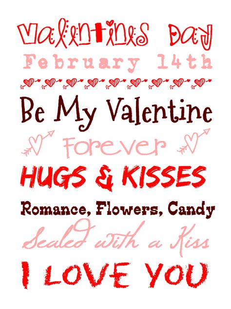 Our website supplies gorgeous printable documents that you can customize and print out on the inkjet or laser beam computer printer. Anyone Can Decorate: FREE Valentine's Day Printable Art