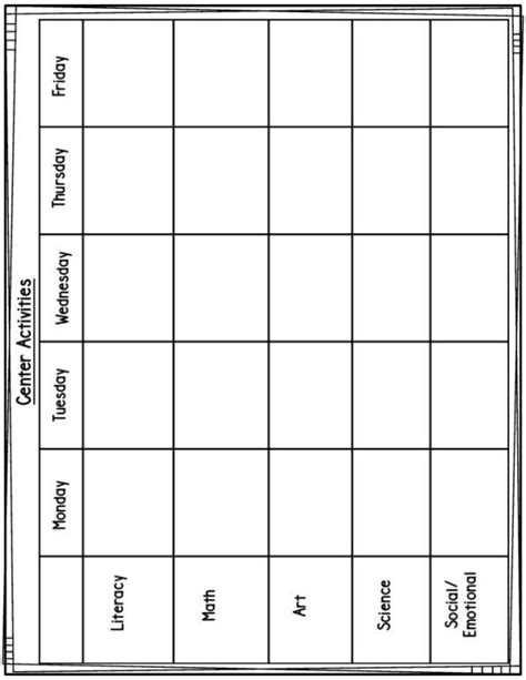 Free Lesson Planning Templates And Planning Calendar Teach Pre K