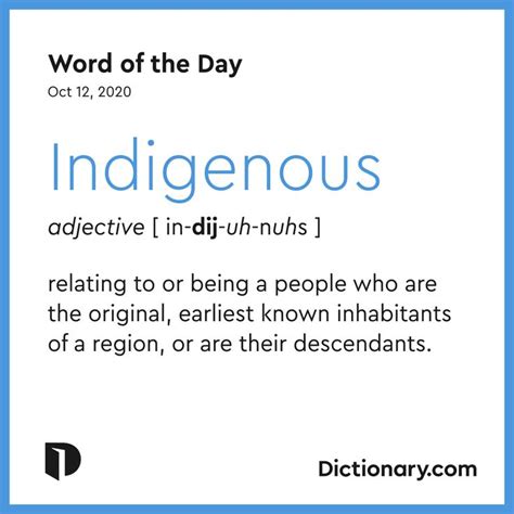 Indigenous Is The Word Of The Day In 2020 Word Of The