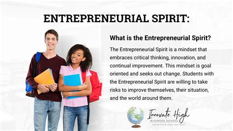 Entrepreneurial Spirit Innovate High Business School