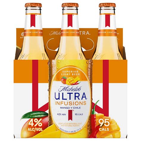 Michelob Ultra Infusions Pomegranate And Agave Beer 12 Oz Bottles Shop