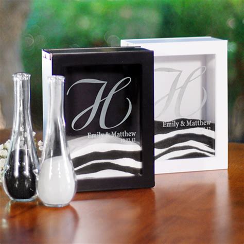 Unity Sand Ceremony Shadow Box Set Favors And Flowers