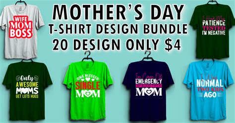 Mothers Day T Shirt Design Bundle Bundle · Creative Fabrica