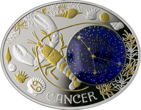 It spans from 90° to 120° celestial longitude. Zodiac Signs: Cancer, Macedonia, 2015, 21g - SilverCoinStory