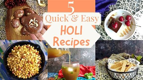 5 Quick And Easy Holi Special Recipes Easy Holi Recipes Holi Special