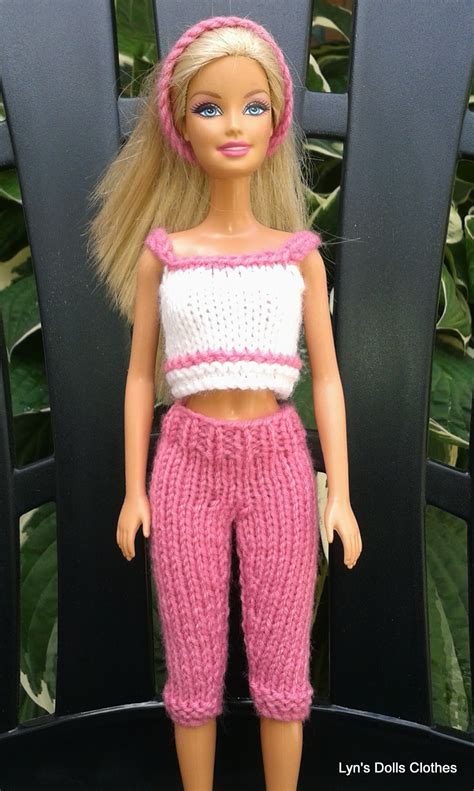 Linmary Knits Barbie Knitted Capri Pants And Cropped Top Crochet