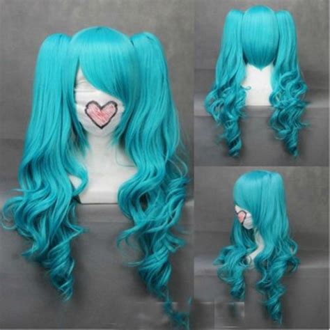 Vocaloid 2 Hatsune Miku Mixed Blue Cosplay Wig Cosplay Wigs Wigs