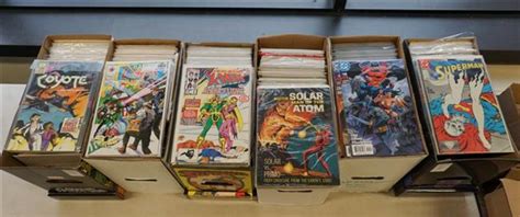 Lot Collection With Six Boxes Of Comic Books