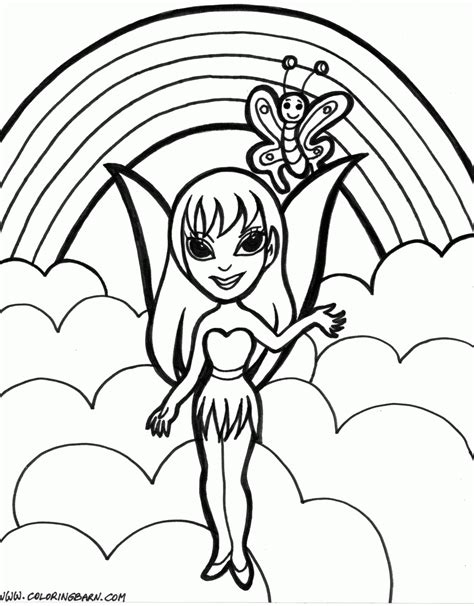 It harmoniously combines seven different colors, namely red, orange, yellow, green, blue, blue and violet. Rainbow magic coloring pages