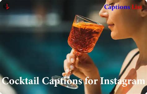 Best Cocktail Captions For Instagram With Quotes Perfect