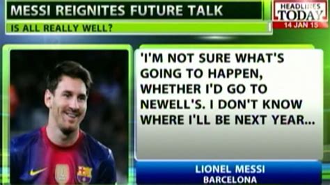 Lionel Messi Unsure On Barcelona Future Youtube