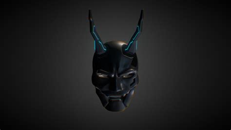 Cyber Oni Mask Download Free 3d Model By Fleeting Giraffa Yanajo