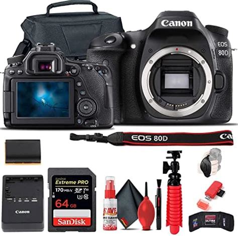 Canon Eos 80d Dslr Camera Body Only 1263c004 64gb