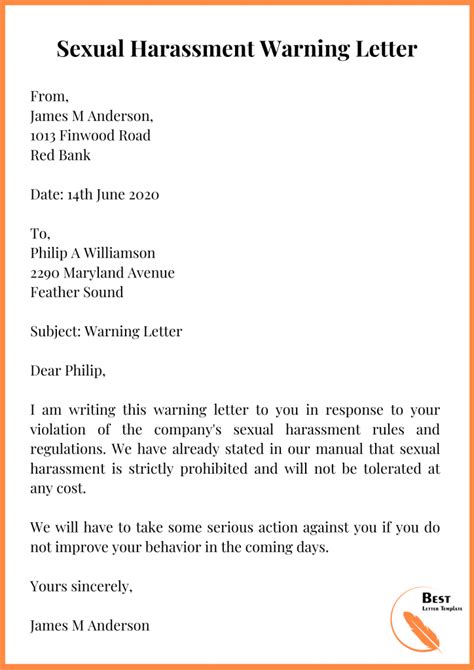 Warning Letter Template Format Sample And Example In Pdf And Word 2024