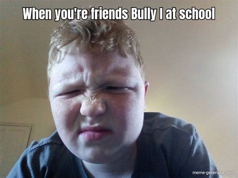 When Youre Friends Bully I At School Meme Generator