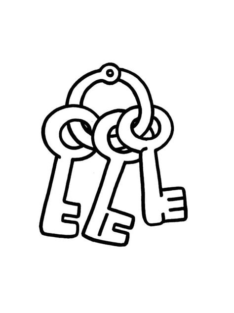 Small Keys Coloring Page Free Printable Coloring Pages For Kids