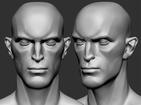 Artstation Stylized Male Head Basemesh2 Resources