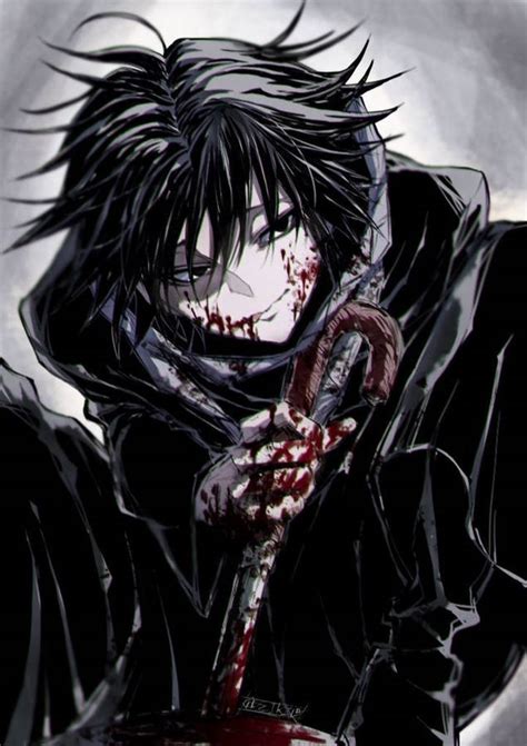 Download Bloody Boy Edgy Anime Pfp Wallpaper