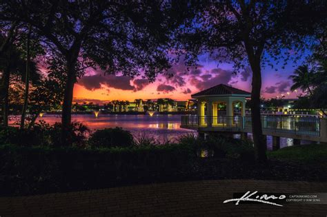 Downtown Palm Beach Gardens Sunset Hdr Photography By Captain Kimo